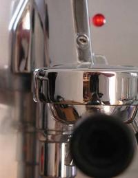 Detailansicht einer Espresso-Maschine