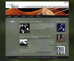Internetpräsenz der Musikagentur Behr aus Rotenburg (Wümme)