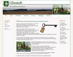 Layoutansicht der Website www.glinstedt.de